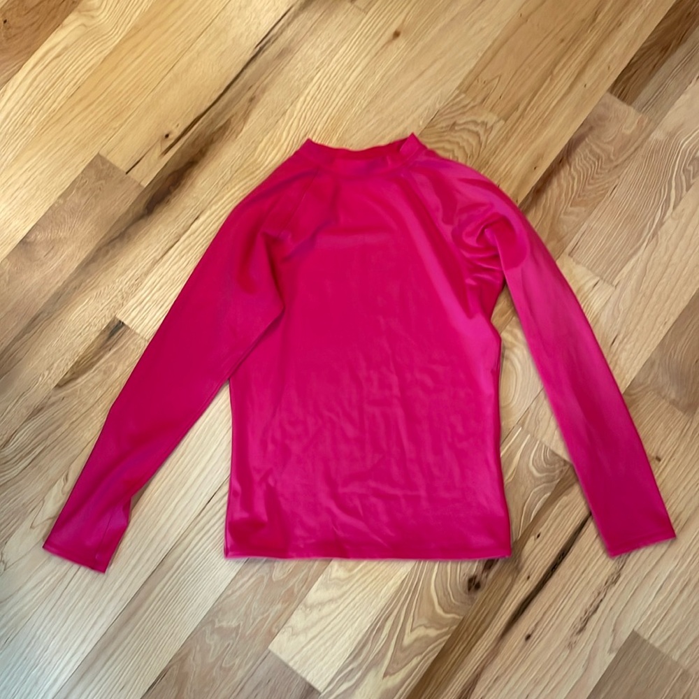 Long sleeve pink rash guard - size XS.